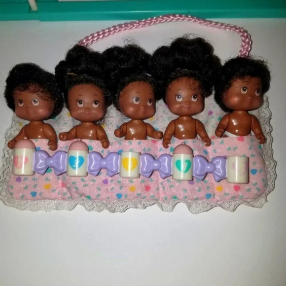 Vintage Quints Doll set w/ Playground - Picture 2 of 12